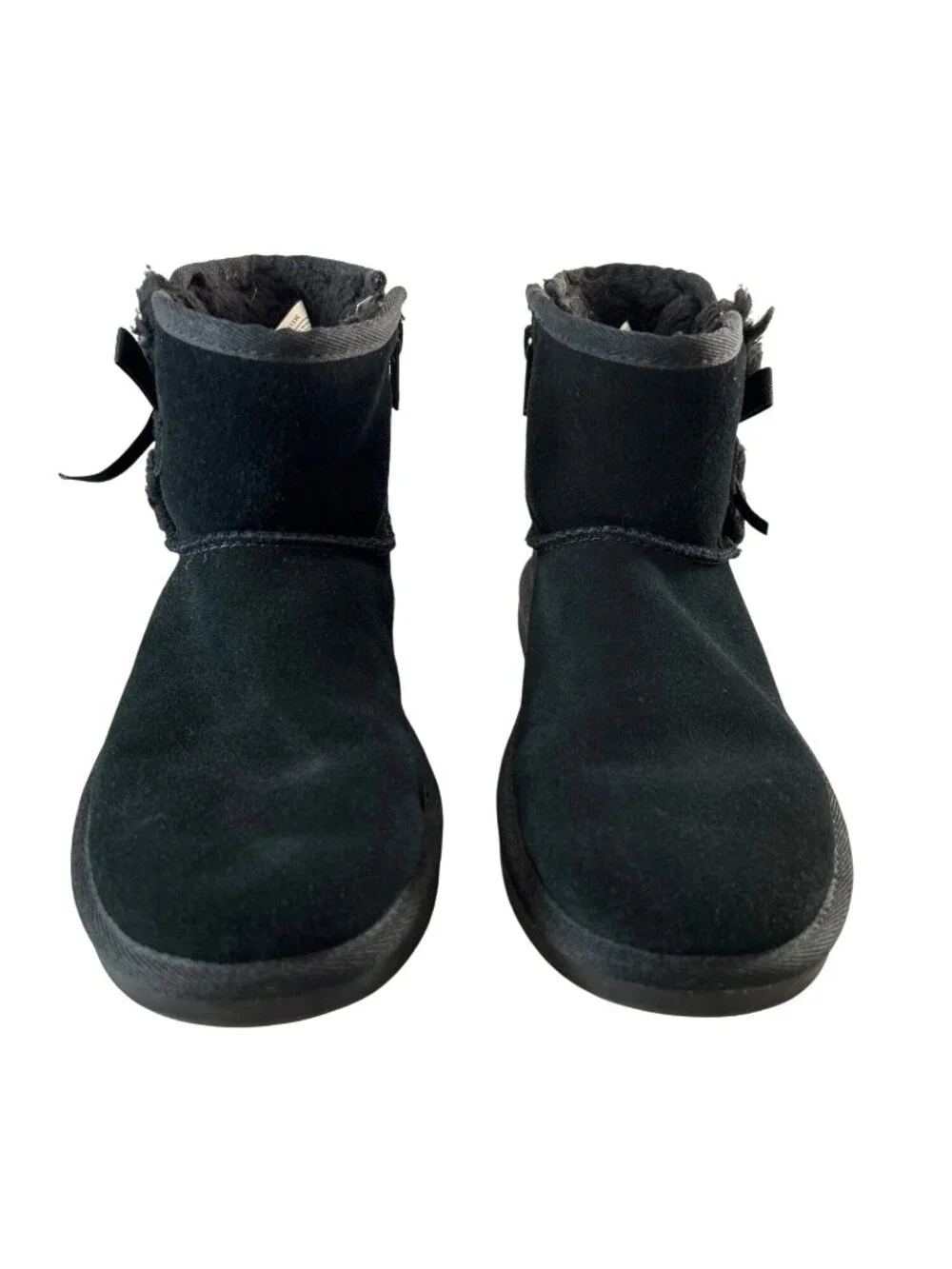 Kookaburra by UGG Girls Boots Ankle Fur Lined Zip Black Size 3